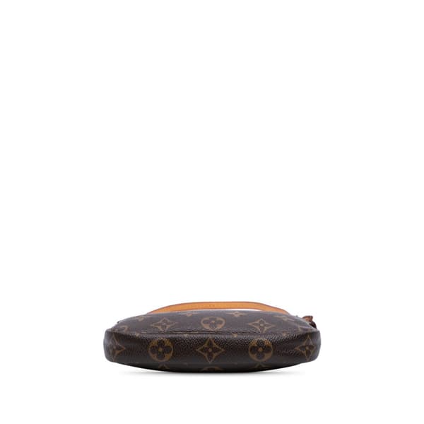 Pre-owned Louis Vuitton Monogram Mini Pochette Accessoires Brown