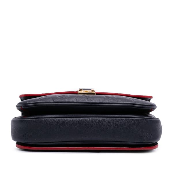 Pre-owned Louis Vuitton Monogram Empreinte Pochette Metis Blue