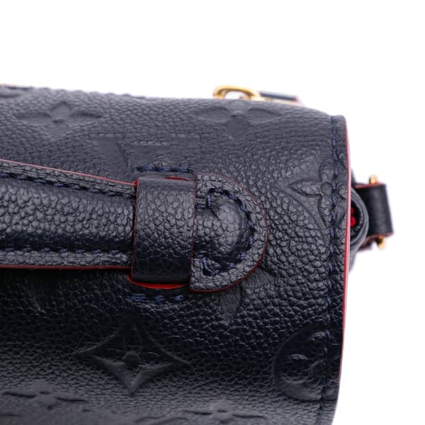 Pre-owned Louis Vuitton Monogram Empreinte Pochette Metis Blue
