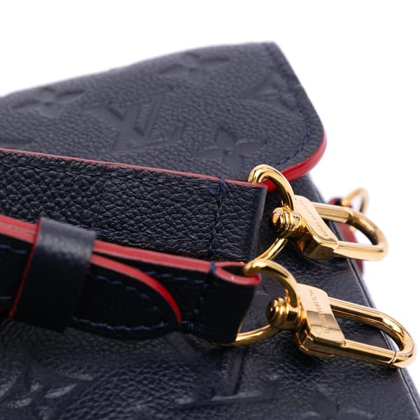 Pre-owned Louis Vuitton Monogram Empreinte Pochette Metis Blue