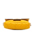 Miniatyrbild 3 av 10: Pre-owned Fendi Mini Zucca Embossed Leather Baguette Satchel Yellow