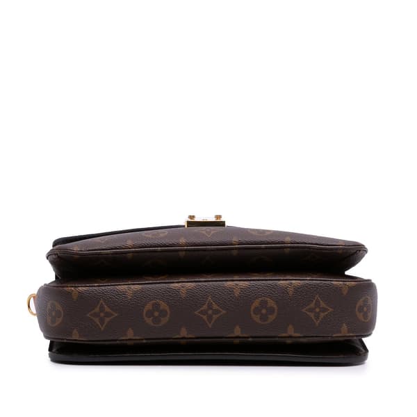 Pre-owned Louis Vuitton Monogram Pochette Metis Brown