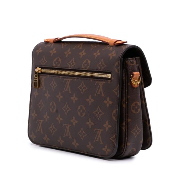 Pre-owned Louis Vuitton Monogram Pochette Metis Brown