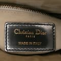 Miniatyrbillede 5 af 10: Pre-owned Dior Mini Metallic Glazed Calfskin Lady Dior Silver