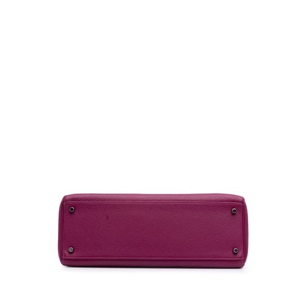 Pre-owned Hermès Togo Kelly II Retourne 35 Purple