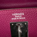 Miniatyrbillede 5 af 10: Pre-owned Hermès Togo Kelly II Retourne 35 Purple