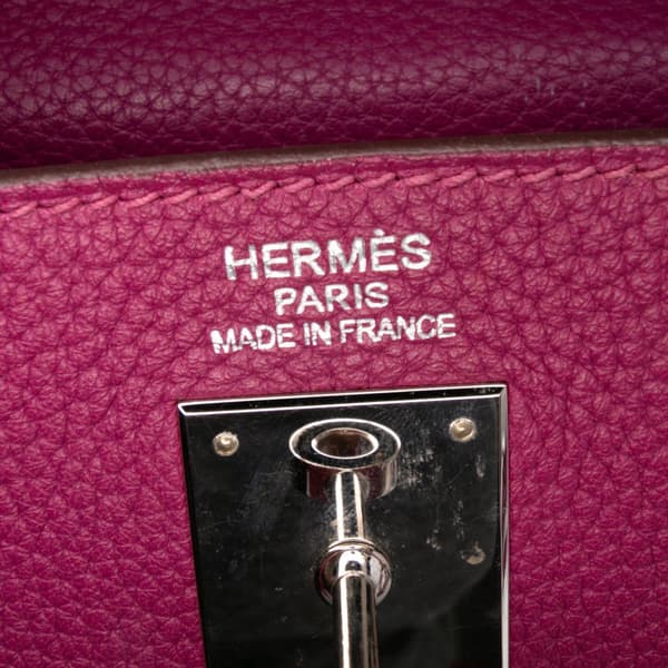 Pre-owned Hermès Togo Kelly II Retourne 35 Purple