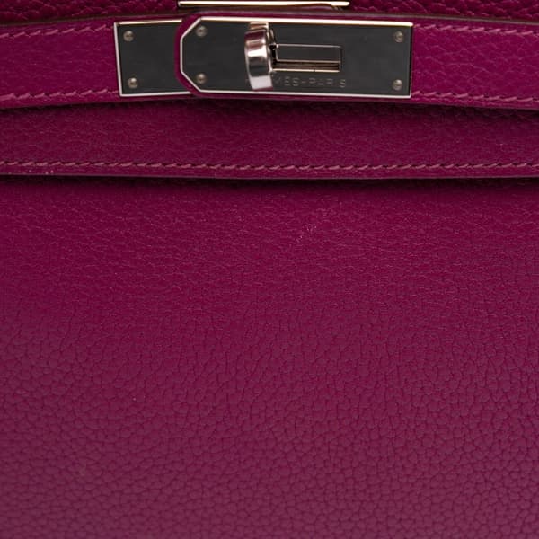 Pre-owned Hermès Togo Kelly II Retourne 35 Purple