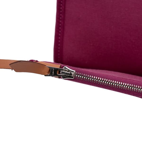 Pre-owned Hermès Toile Herbag Zip 31 Pink