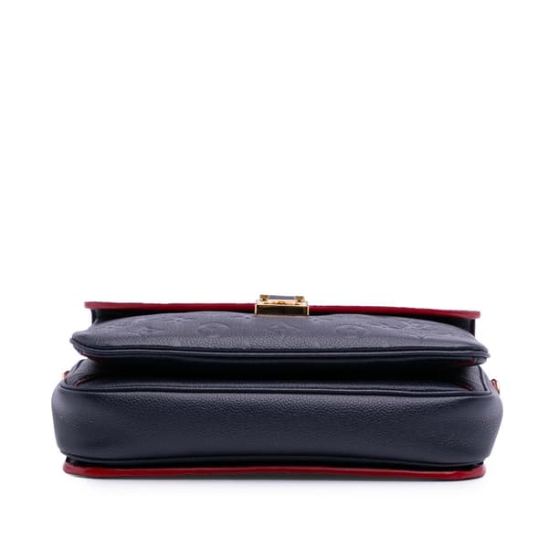 Pre-owned Louis Vuitton Monogram Empreinte Pochette Metis Blue