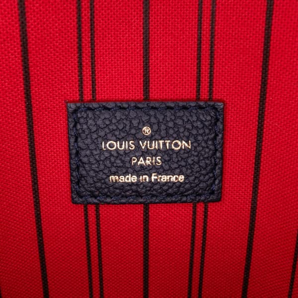Pre-owned Louis Vuitton Monogram Empreinte Pochette Metis Blue