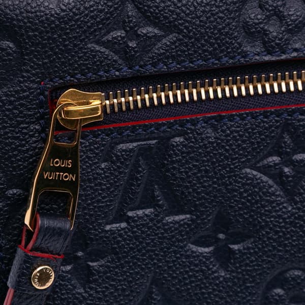 Pre-owned Louis Vuitton Monogram Empreinte Pochette Metis Blue