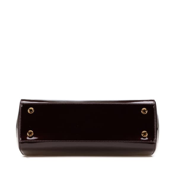 Pre-owned Louis Vuitton Monogram Vernis Brea MM Purple