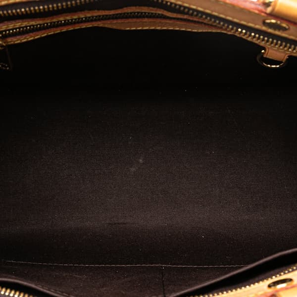 Pre-owned Louis Vuitton Monogram Vernis Brea MM Purple