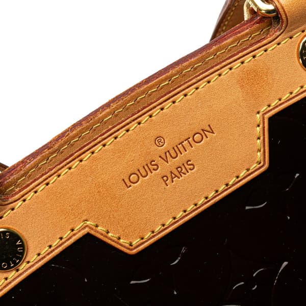 Pre-owned Louis Vuitton Monogram Vernis Brea MM Purple