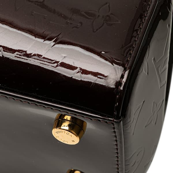 Pre-owned Louis Vuitton Monogram Vernis Brea MM Purple
