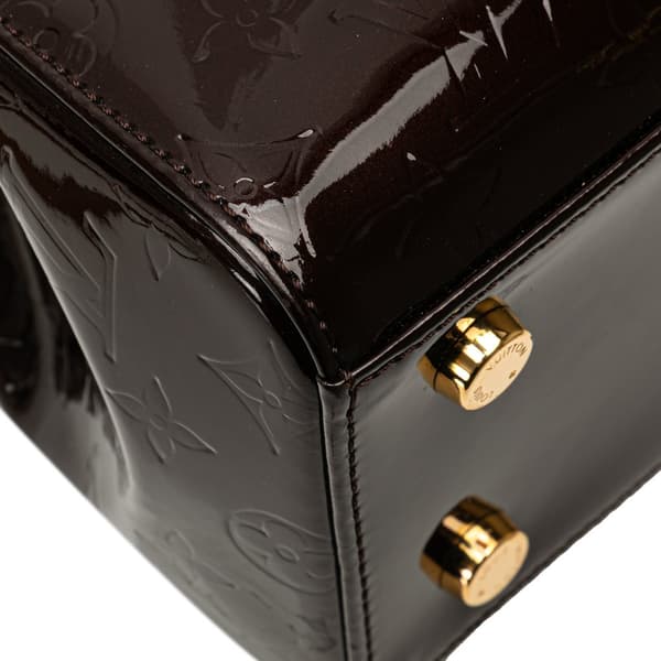 Pre-owned Louis Vuitton Monogram Vernis Brea MM Purple