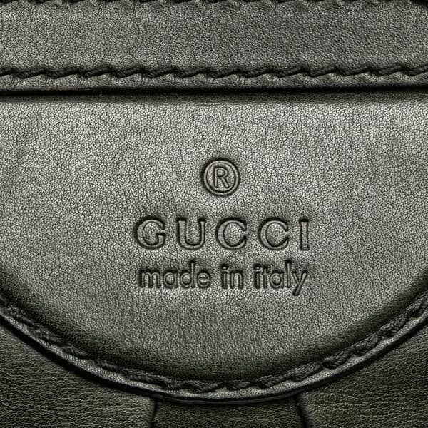 Pre-owned Gucci Leather Bridle Satchel Black