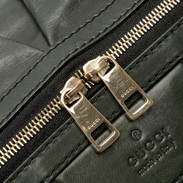 Pre-owned Gucci Leather Bridle Satchel Black