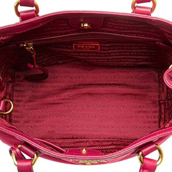 Pre-owned Prada Tessuto Satchel Pink