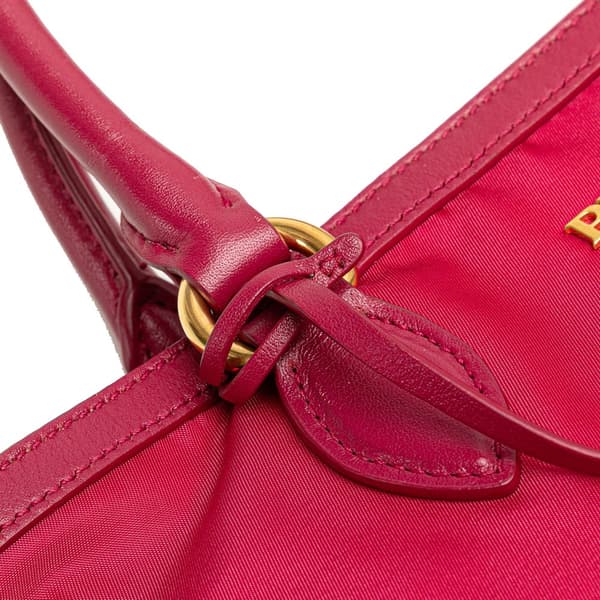 Pre-owned Prada Tessuto Satchel Pink