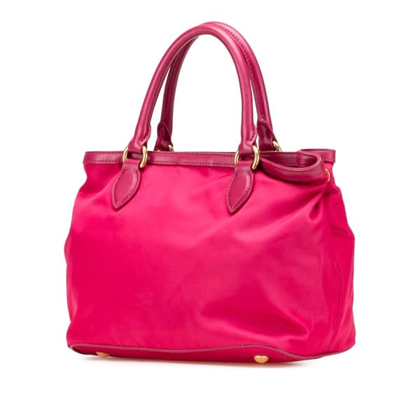 Pre-owned Prada Tessuto Satchel Pink