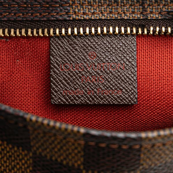 Pre-owned Louis Vuitton Damier Ebene Trousse Pochette Brown