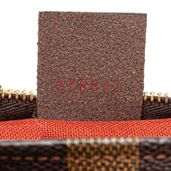 Pre-owned Louis Vuitton Damier Ebene Trousse Pochette Brown