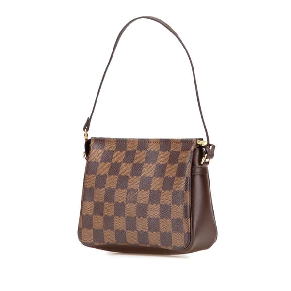 Pre-owned Louis Vuitton Damier Ebene Trousse Pochette Brown
