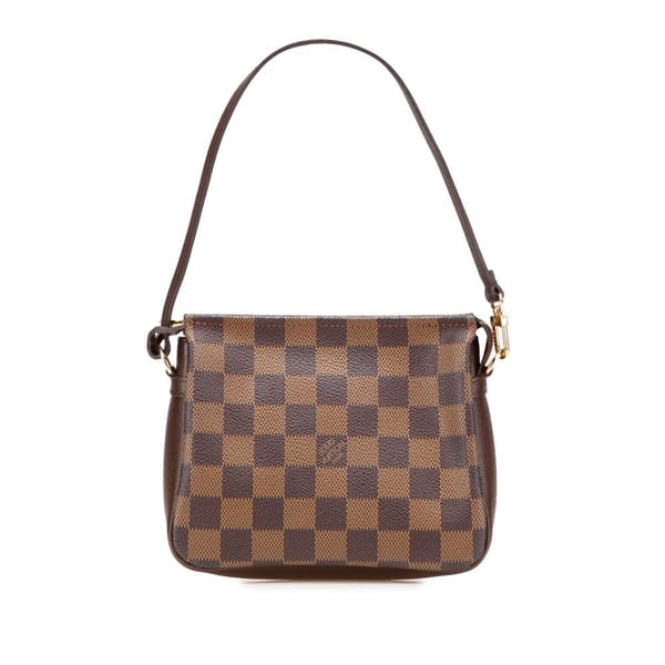Pre-owned Louis Vuitton Damier Ebene Trousse Pochette Brown