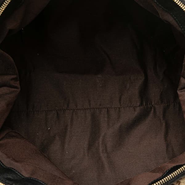 Pre-owned Gucci GG Canvas Sukey Satchel Brown