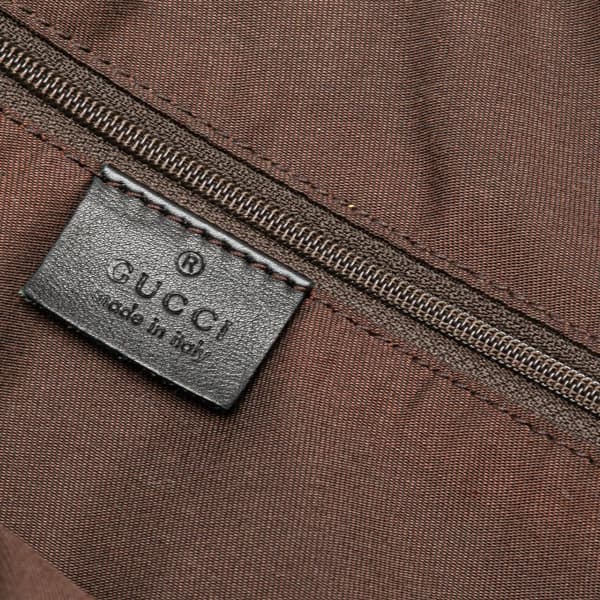 Pre-owned Gucci GG Canvas Sukey Satchel Brown