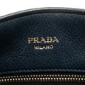 Miniatyrbillede 6 af 10: Pre-owned Prada Vitello Daino Open Convertible Tote Blue
