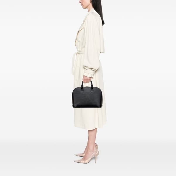 Pre-owned Louis Vuitton Epi Alma PM Black
