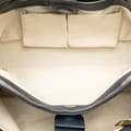 Miniatyrbild 5 av 10: Pre-owned Gucci Medium Calfskin Bamboo Shopper Satchel Blue