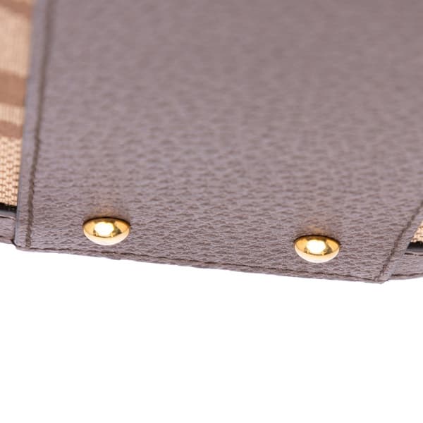 Pre-owned Gucci Small Jumbo GG Canvas Bamboo Diana Satchel Brown