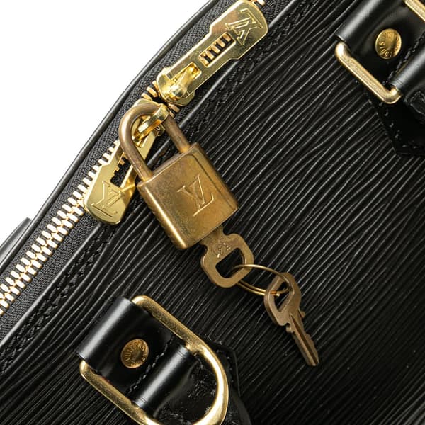 Pre-owned Louis Vuitton Epi Alma PM Black
