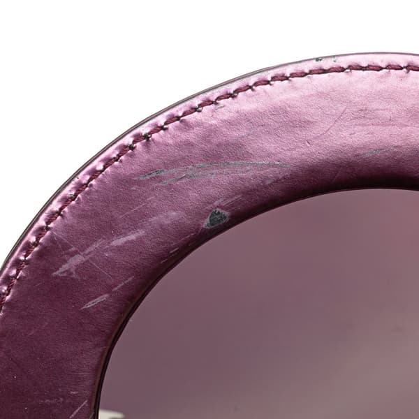 Pre-owned Dior Mini Patent Lady Dior Purple