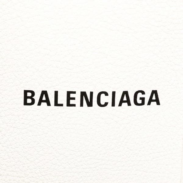 Pre-owned Balenciaga Leather Everyday Tote XXS White
