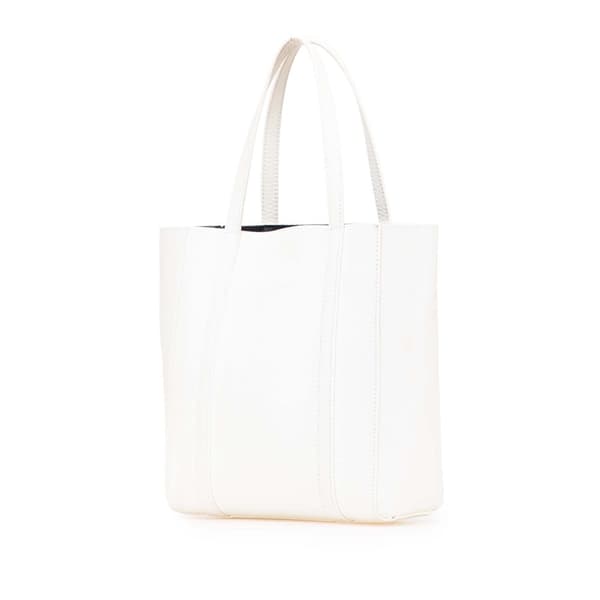 Pre-owned Balenciaga Leather Everyday Tote XXS White