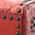 Miniatyrbilde 8 av 10: Pre-owned Dior Mini Embossed Calfskin Cannage Studded Flower Lady Dior Red
