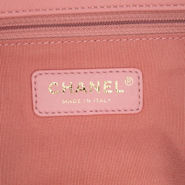 Pre-owned Chanel Mini Tweed Pearl Top Handle Flap Pink