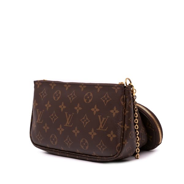 Pre-owned Louis Vuitton Monogram Multi Pochette Accessoires Brown