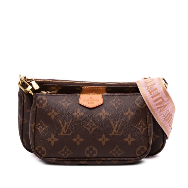 Pre-owned Louis Vuitton Monogram Multi Pochette Accessoires Brown