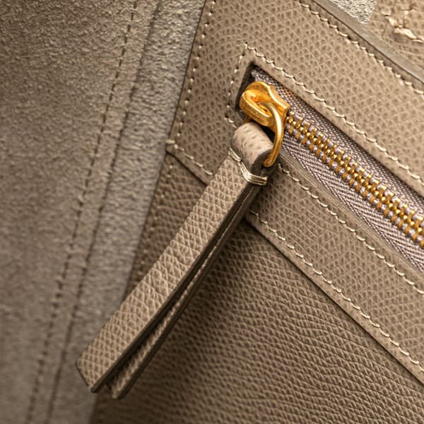 Pre-owned Celine Small Grained Calfskin Vertical Cabas Brown