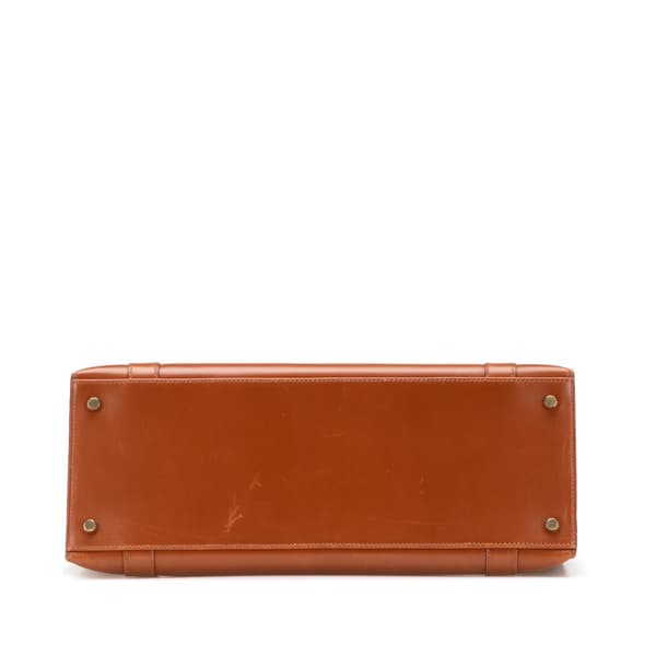 Pre-owned Hermès Box Calf Drag 37 Handbag Brown
