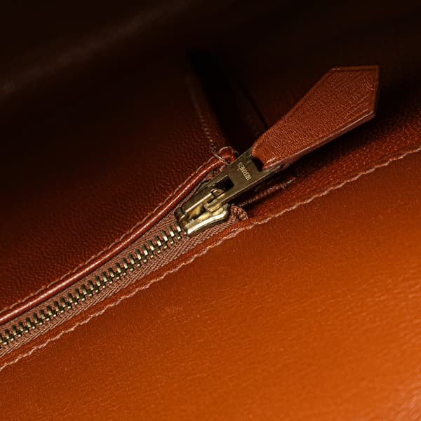 Pre-owned Hermès Box Calf Drag 37 Handbag Brown