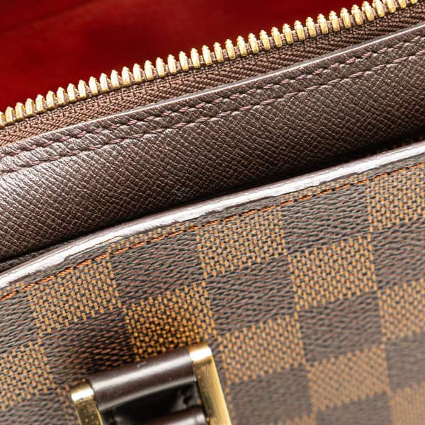 Pre-owned Louis Vuitton Damier Ebene Triana Brown
