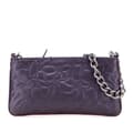 Pikkukuva 1 / 10: Pre-owned Chanel Embossed Lambskin Camellia Chain Pochette Purple