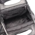 Miniatyrbild 3 av 10: Pre-owned Chanel Lambskin Camellia Top Handle Frame Bag Black